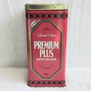 Vintage Christie's Premium Plus Salted Crackers Limited Edition Collector's Tin!